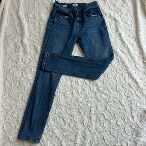 LOFT Women's Size 6 Light Blue Skinny Jeans - Stretch Denim Ruffle Pockets